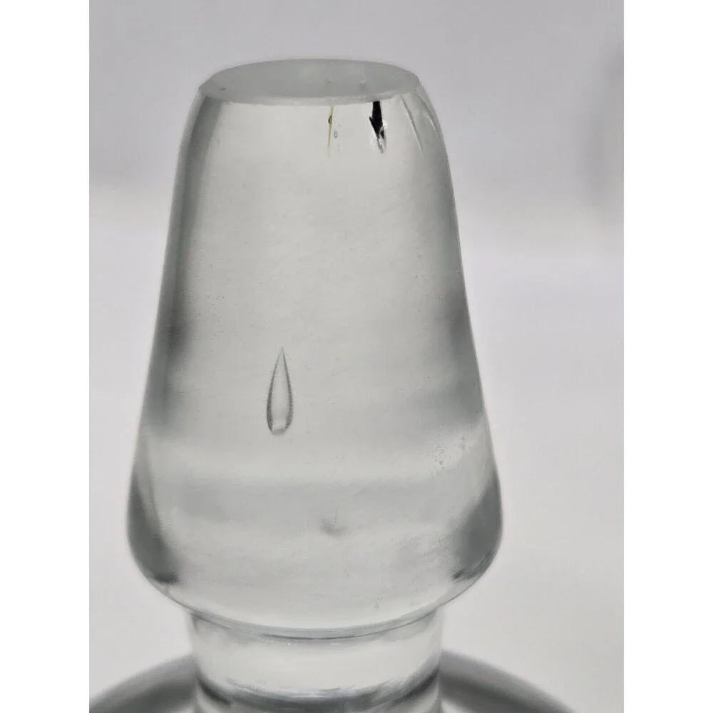 Vintage Crystal Liquor Decanter Bottle With Stopper Heavy No chips or cracks